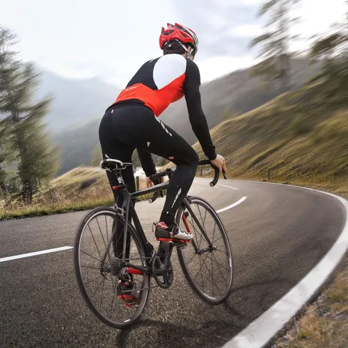 Vista 2 de Souke Sports 4D - Mallas de ciclismo para hombre, acolchadas 4D, transpirables, largas