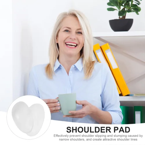 Vista 8 de 2 pares de almohadillas de hombro para mujer, almohadillas adhesivas de silicona para los hombros, almohadillas antideslizantes para los hombros