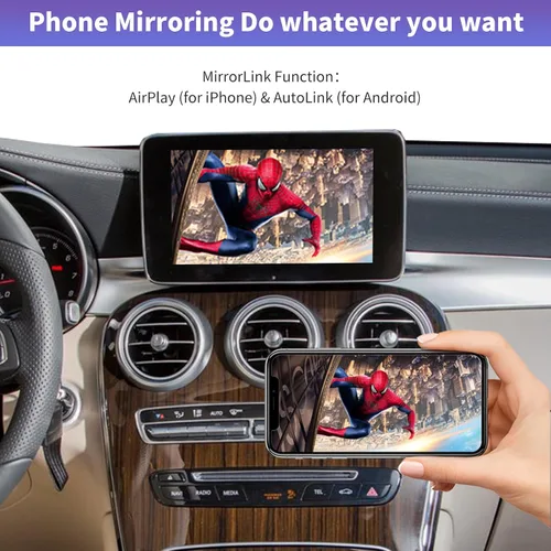 Vista 4 de Decodificador inalámbrico de interfaz CarPlay para Mercedes-Benz NTG5.0 Para B/C/E/G/S/V/GLC/CLA/GLA/GLE/GLS Class (2015-2018), compatible