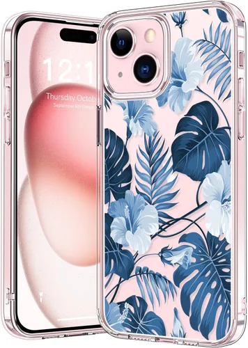 Vista 106 de bicol - Funda protectora a prueba de golpes para iPhone 15 Plus, funda delgada de acrílico transparente y diseños modernos para niña y mujer, 6.7