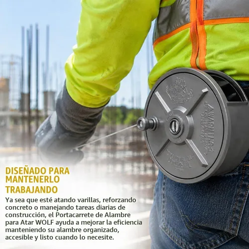 Vista 8 de WOLF - Rueda de aluminio de 6.25 pulgadas, ligera, ambidiestra, trabillas para cinturón y perilla incorporadas
