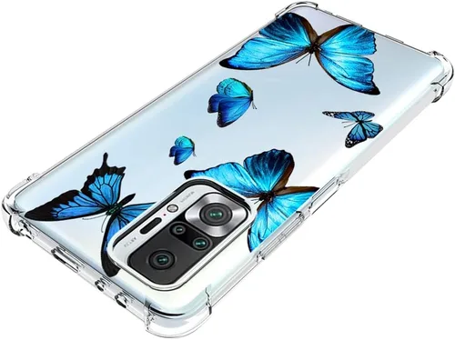 Vista 4 de Funda para Redmi Note 10 (4G)/para Redmi Note 10S M2101K7BG Funda transparente para niñas mujeres, TPU suave a prueba de golpes Funda protectora