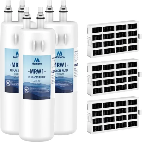 Vista 11 de MARRIOTTO EDR1RXD1 Filtro de agua para refrigerador compatible con Whirlpool W10295370A, WHR1RXD1, KAD1RXD1, Filtro 1, W10295370, P4RFWB, P8RFWB2L