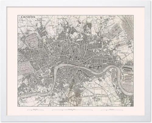 Vista 55 de Monem Art Mapa Monumental Vintage de Florencia Impresión - Póster de Viaje Retro - Arte de Italia - Gran Regalo para Hombres, Mujeres, Amantes