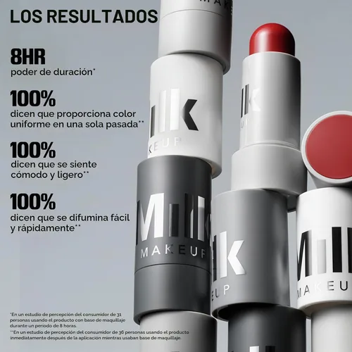 Vista 3 de Milk Makeup Barra de crema multiusos Lip + Cheek con acabado satinado o mate Dash - Rosa claro - Acabado satinado