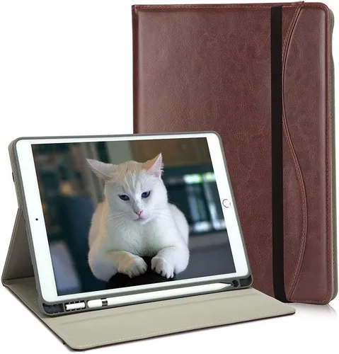 Vista 9 de HFcoupe Funda protectora de soporte multiángulo para iPad de 9ª, 8ª y 7ª generación (2021/2020/2019), funda protectora con soporte multiángulo