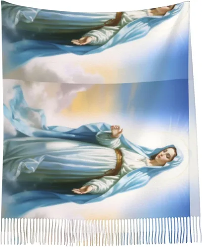 Vista 6 de VEIZKUO Borlas suaves bufandas chales envolventes bufandas ligeras, chales grandes y envolturas para vestidos de noche, decoración de fiesta