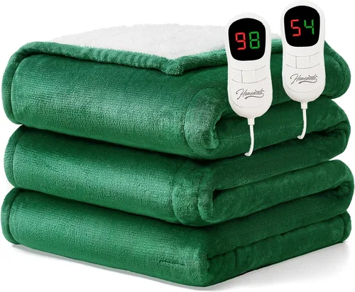 Vista 40 de Homemate Heated Blanket Electric Throw 50"x60" Heating Blanket ETL Cert 02 - Navy Blue