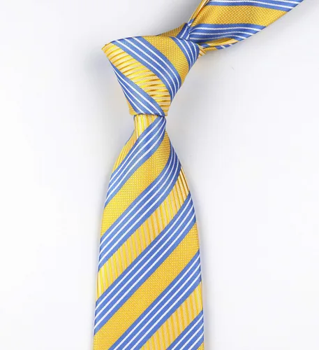 Vista 36 de Secdtie Corbata clásica de seda tejida jacquard a rayas para hombre