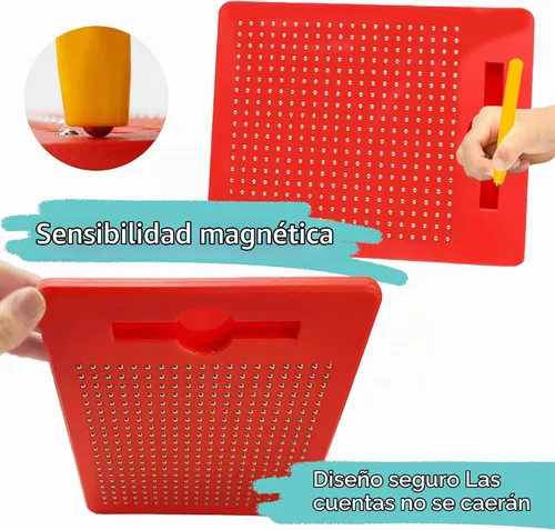 Vista 5 de Mesa de dibujos magnética con lapicero magnético, punta magnética.