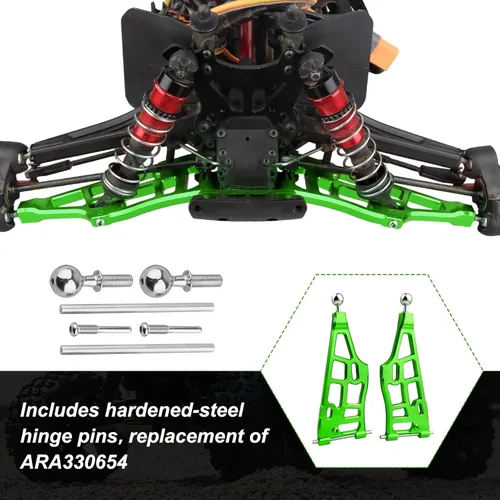 Vista 4 de Brazos de suspensión inferiores delanteros de aluminio para Arrma 1/8 Kraton/Outcast/Notorious/Talion 6S BLX, piezas de actualización, reemplaza