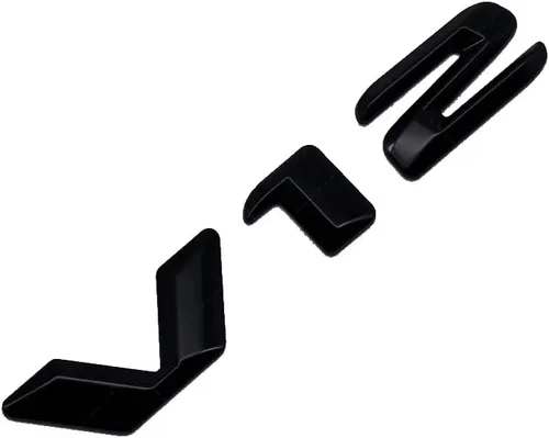 Vista 2 de 1 emblema de motor V12 3D para guardabarros de puerta, maletero y portón trasero, calcomanía de repuesto (negro)