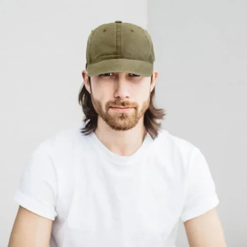 Vista 5 de Gorra de béisbol para hombre y mujer, de algodón liso, ajustable, de sarga lavada, de perfil bajo, A1008 de Edoneery