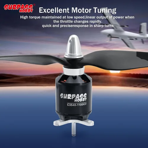 Vista 5 de Surpass C3548 1100KV Motor sin escobillas para aviones RC Ala fija