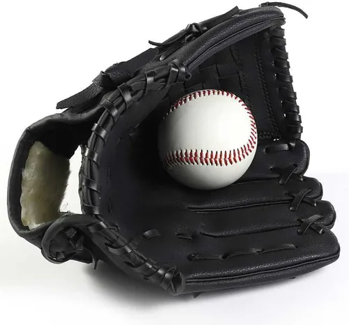 Vista 5 de WEILFYONK Guantes de béisbol de 9.5-12.5 pulgadas, guantes de sóftbol para entrenamiento y principiantes, sóftbol para jóvenes y principiantes