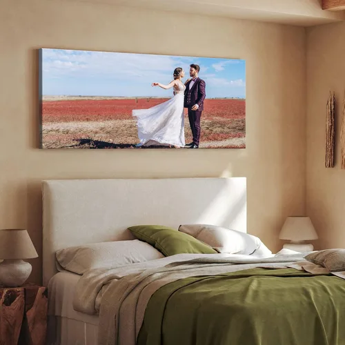 Vista 2 de ART Impresiones en lienzo personalizadas con tus fotos, pared panorámica personalizada, impresión grande sobre lienzo para boda, aniversario, regalo