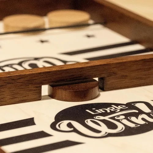 Vista 7 de Juego de disco de cabestrillo – Juego de mesa de madera maciza de 16.5 pulgadas, lujoso juego de disco de eslinga para noches familiares o fiestas