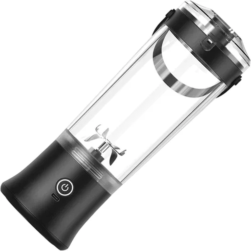 Vista 3 de Potente 7.4 V eléctrico Juicer Cup con textura de diseño portátil para frescura Mezcla de frutas en casa Gimnasio Oficina Licuadora de alta velocidad