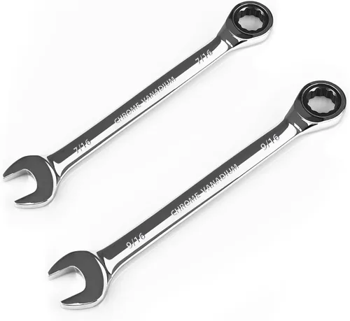 Vista 30 de Egofine Llave combinada de trinquete de 1 pulgada SAE, llave de engranajes de grado industrial con diseño de 12 puntos, trinquete de 72 dientes