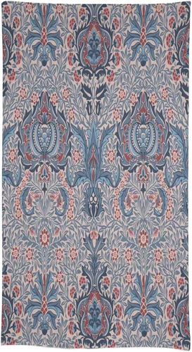 Vista 378 de Mantel Floral Retro de Pájaros, Diseño Original Bohemio William Morris Estampado Cubierta de Mesa para Hogar Picnic Fiesta Comedor Cocina William