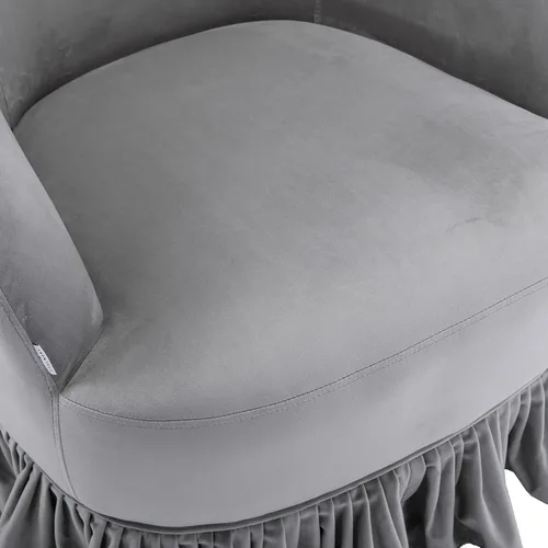 Vista 4 de Silla giratoria de barril de 360 grados, silla de club de barril giratoria de 360 grados, cómoda silla redonda para sala de estar, sillón de ocio