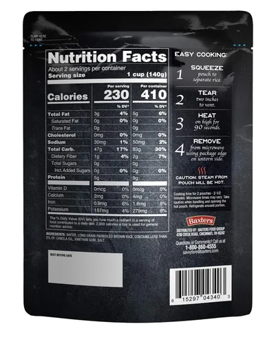 Vista 2 de SavvyFare Arroz integral de grano entero para microondas Arroz de 90 segundos, 8.8 onzas