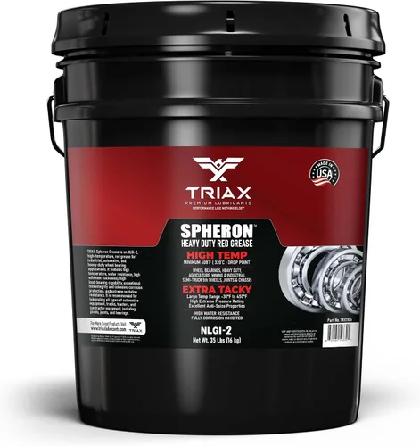 Vista 10 de TRIAX Grasa Spheron, súper resistente, roja, alta temperatura, ultra pegajosa, presión extrema, prácticamente impermeable; para quinta rueda
