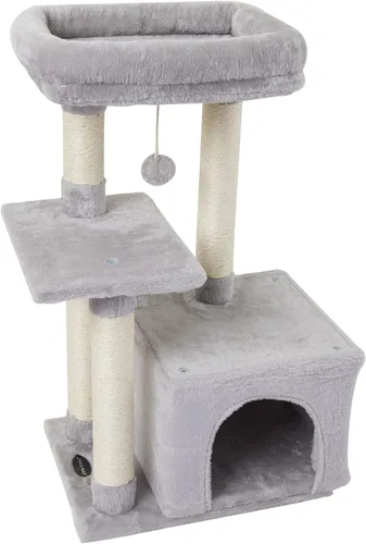 Vista 8 de FISH&NAP Lindo Árbol para Gatos Gatito Torre para Gatos para Gato de Interior Condominio Postes Rascadores de Sisal con Plataforma de Salto Muebles