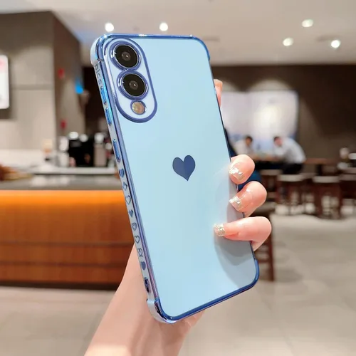 Vista 173 de phylla Funda de teléfono compatible con Samsung Galaxy A12 de 6.5 pulgadas, lindo corazón chapado en oro, elegante funda de lujo para mujer