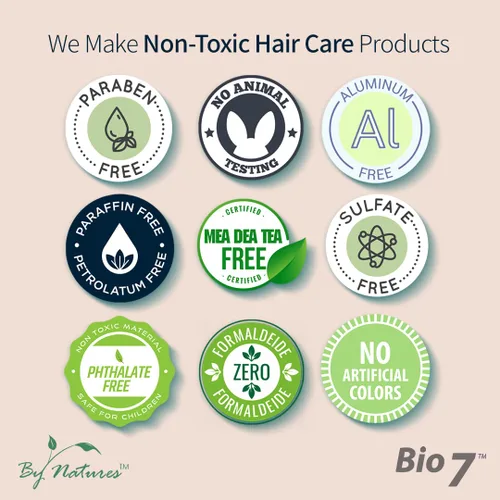 Vista 6 de By Natures Bio 7 Aceite para el Crecimiento del Cabello 2 Oz
