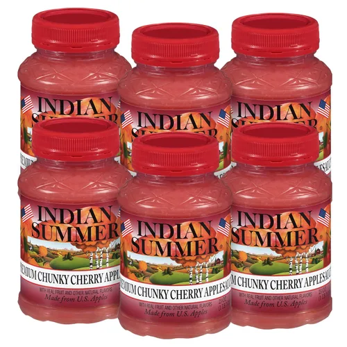 Vista 11 de Indian Summer Puré de manzana en trozos premium hecho con manzanas estadounidenses por cultivadores estadounidenses