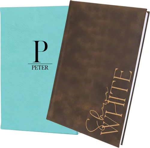 Vista 5 de Diario personalizado personalizado. Grabado con láser. 9 diseños. 8 colores. Regalos profesionales de negocios. Regalo de compañero de trabajo.