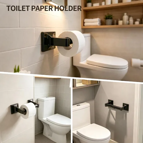 Vista 6 de Formosa Design Hardware - Kit de accesorios de baño (4 piezas, bronce oscuro)