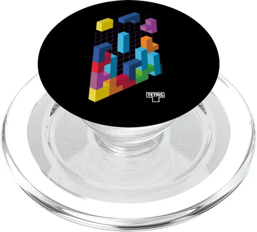 Vista 8 de Tetris PopSockets de arte de juegos 3D intercambiables PopGrip