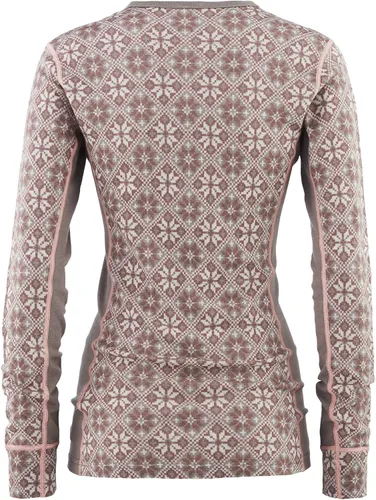 Vista 2 de Kari Traa Rose - Camiseta térmica de manga larga para mujer, 100% lana merina, ajustada, de punto
