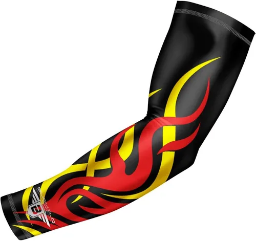 Vista 11 de Bucwild Sports Flame Fire Compression Arm Sleeve for Women & Men Durable, Snug Fit for Long-Lasting Shape Retention