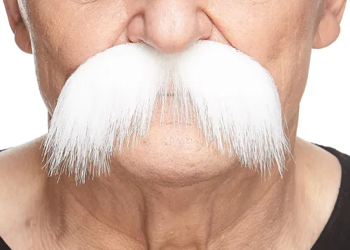 Vista 13 de Mustaches Bigotes falsos autoadhesivos, original, estilo morsa, M