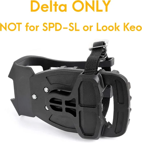 Vista 4 de Venzo Clips para dedos de bicicleta para bicicleta, adaptadores de pedal de bicicleta de ejercicio para interiores, compatible con pedal