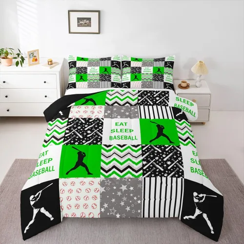 Vista 12 de Erosebridal Edredón de baloncesto para niños, juegos deportivos, inserción de edredón individual para niños, adolescentes y adultos, juego