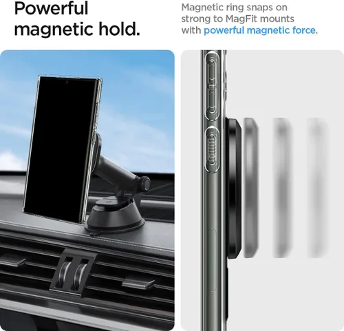 Vista 4 de Spigen Adaptador de placa de anillo magnético para carga inalámbrica MagSafe y Pixelsnap Acc, compatible con iPhone 17-11, Pixel 10-9, Galaxy S25