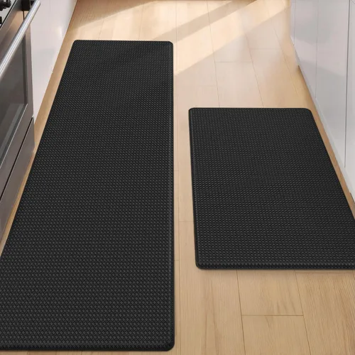 Vista 28 de Color&Geometry - Alfombras de cocina antideslizantes e impermeables Alfombra de cocina acolchada Alfombra antifatiga para pararse de 30 x 18 Verde