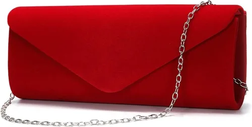 Vista 2 de WALTX Bolsos de noche para mujeres y niñas, bolso de noche con sobre de terciopelo para hombre, elegante bolso de mano clásico
