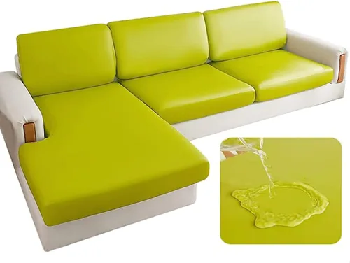 Vista 11 de Fundas de cojín de piel sintética, funda elástica para sofá, impermeable, protector de muebles de repuesto (A 1)