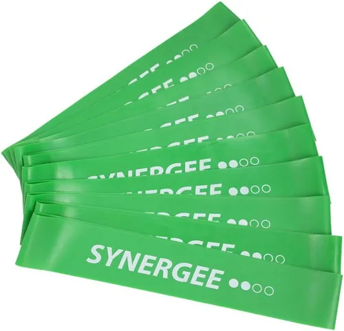 Vista 11 de Synergee Mini bandas de resistencia para ejercicio físico que funcionan mejor cuando entrenas en casa o en el gimnasio