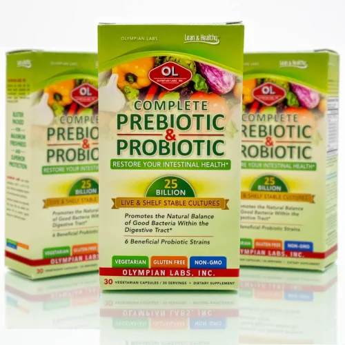 Vista 7 de Olympian Labs Suplemento completo de prebióticos y probióticos - 25 mil millones de cultivos vivos estables - 30 cápsulas vegetarianas, ayuda a