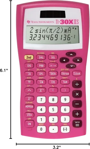 Vista 51 de Calculadora científica Texas Instruments TI-30 X IIS 2-Linea, Negro