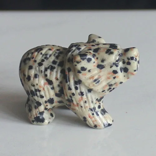 Vista 8 de Figura de oso de cristal tallada a mano de 1.5 pulgadas (9234)