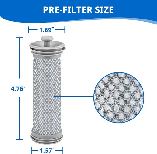 Vista 2 de Pre filtro compatible con Tineco A10/A11 Hero, A10/A11 Master, para filtro de vacío inalámbrico PURE ONE S11 Series - 3 prefiltros