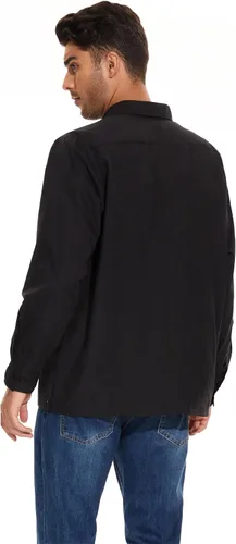 Vista 4 de MAXJON Camisas de guayabera de manga larga para hombre, camisas cubanas
