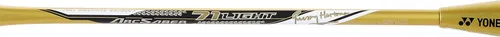 Vista 4 de Yonex Arcsaber 71 Raquet de bádminton grafito claro con cubierta completa gratis (2.72 oz, 30 libras de tensión)